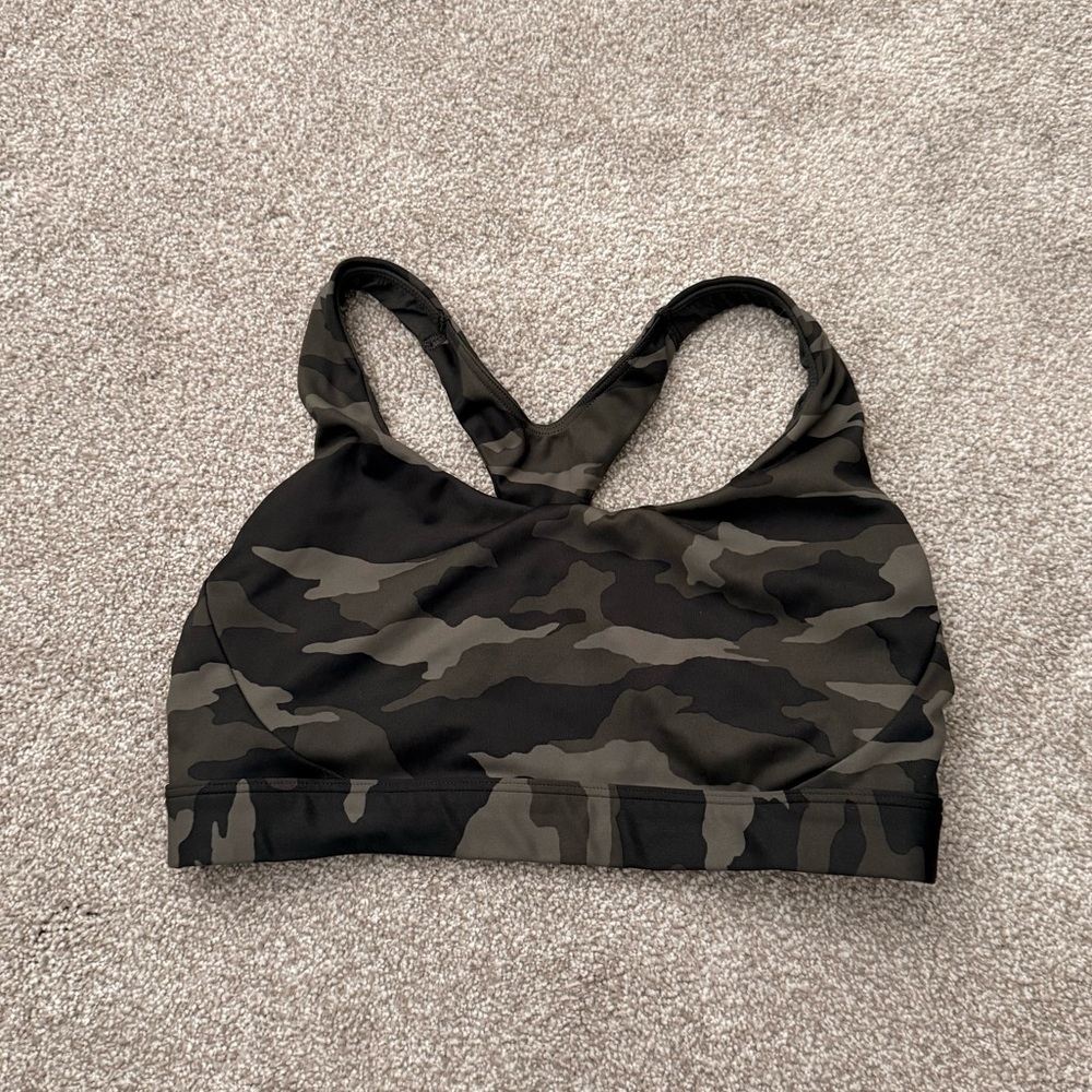 Athleta Sports Bra camo small